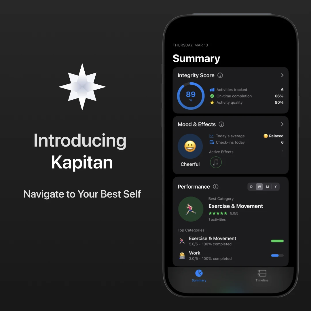 Preview of Kapitan project showing How to create a seamless mobile experience for task management and team collaboration?