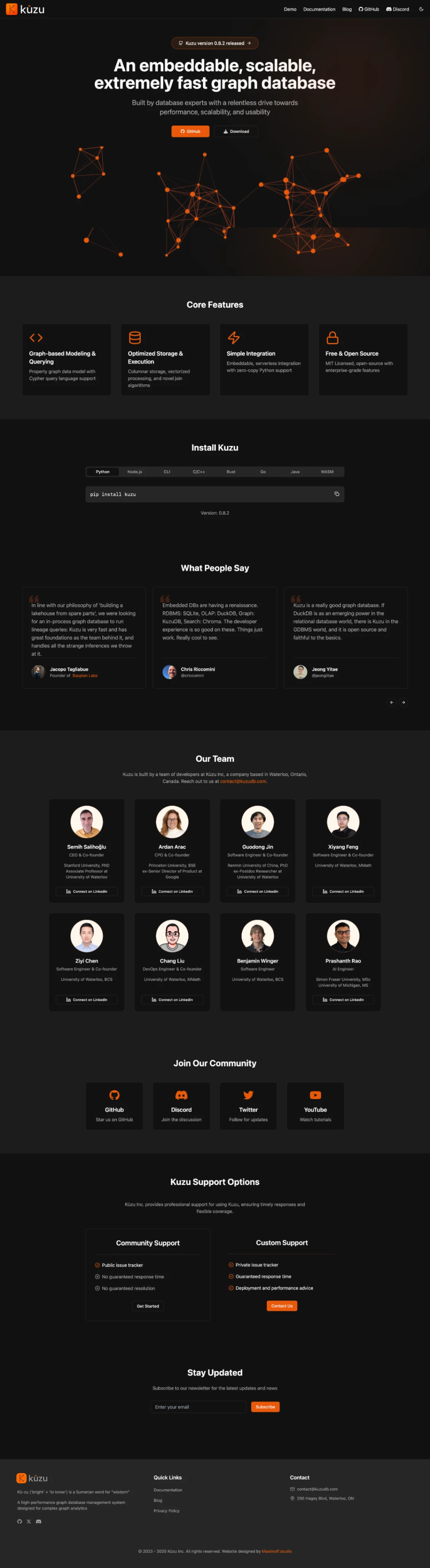 Homepage after design