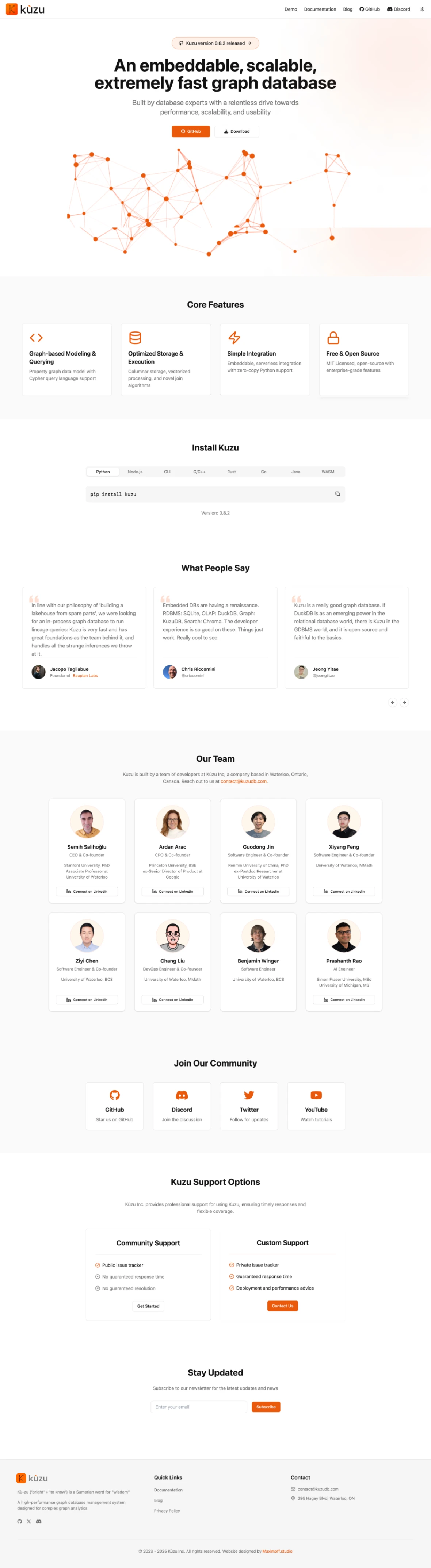 Homepage after design