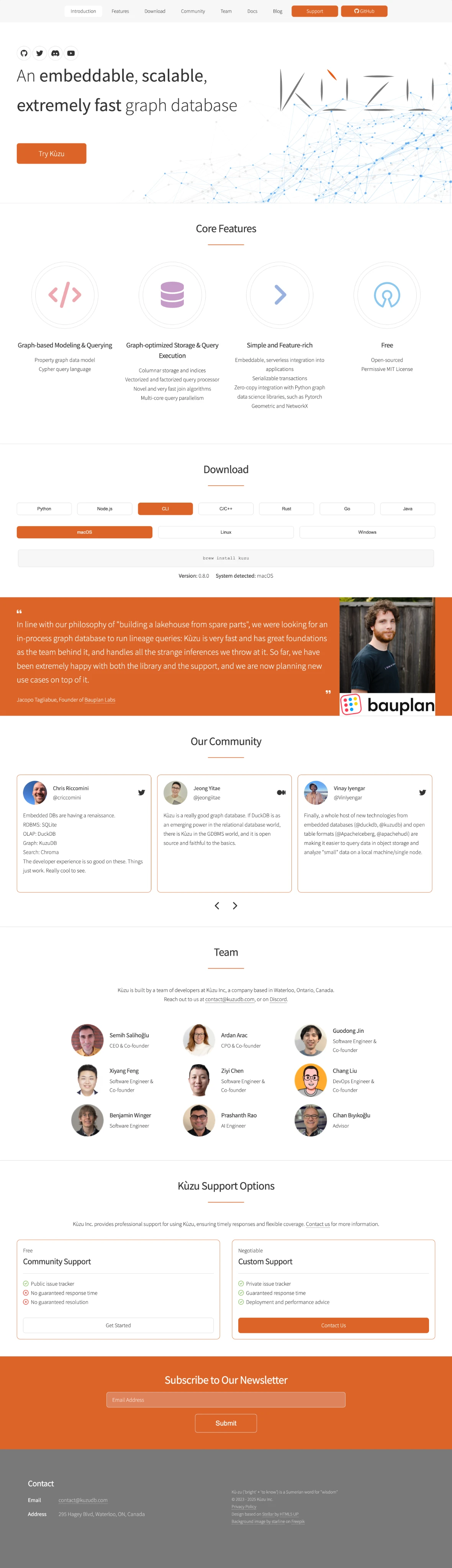 Homepage before design